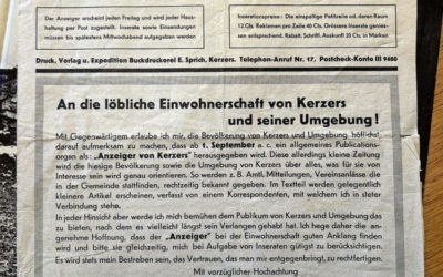 Der Anzeiger ist im 90. Erscheinungsjahr