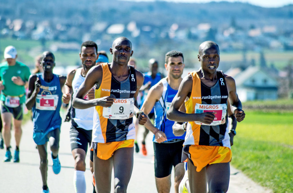 Kenianische Athleten dominierten den Lauf
