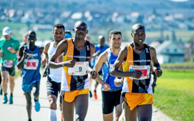 Kenianische Athleten dominierten den Lauf